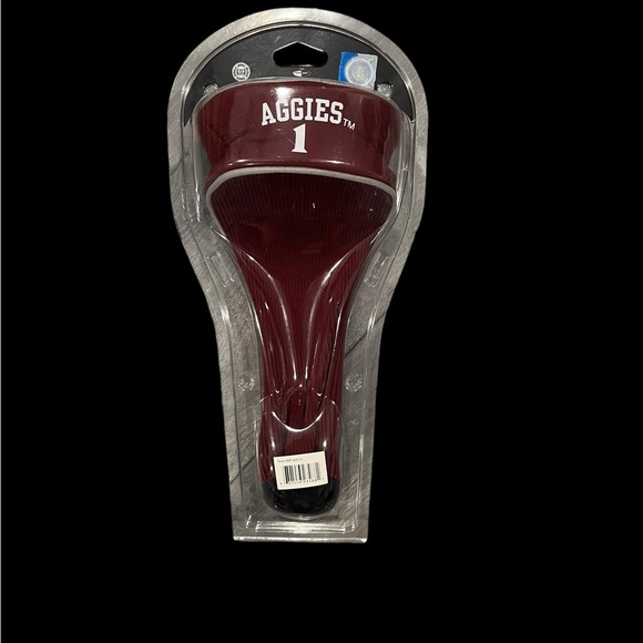 Texas A&M Aggies NCAA Single Apex Golf Club Headcover For Oversized Drivers NEW - Picture 4 of 8